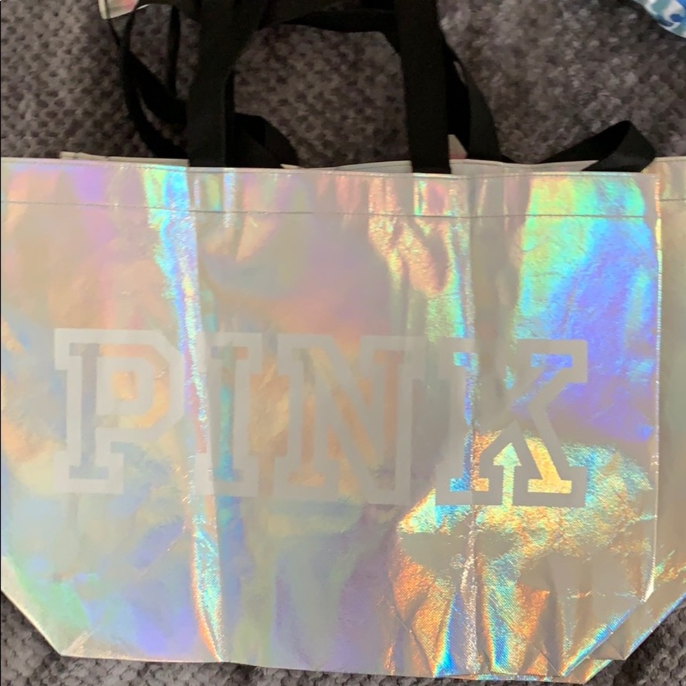 Pink shoppers tote